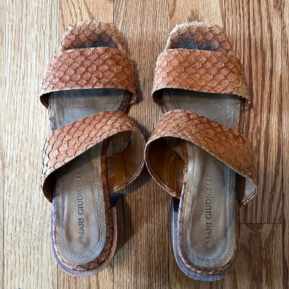 Mari Giudicelli Snake Skin Slide